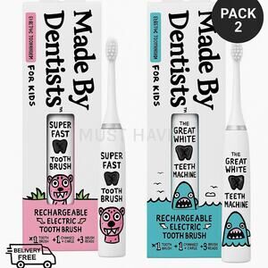 Made by Dentists - Pack 2 - The Great White Electric Kids Toothbrush